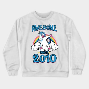 Awesome since 2010 Crewneck Sweatshirt